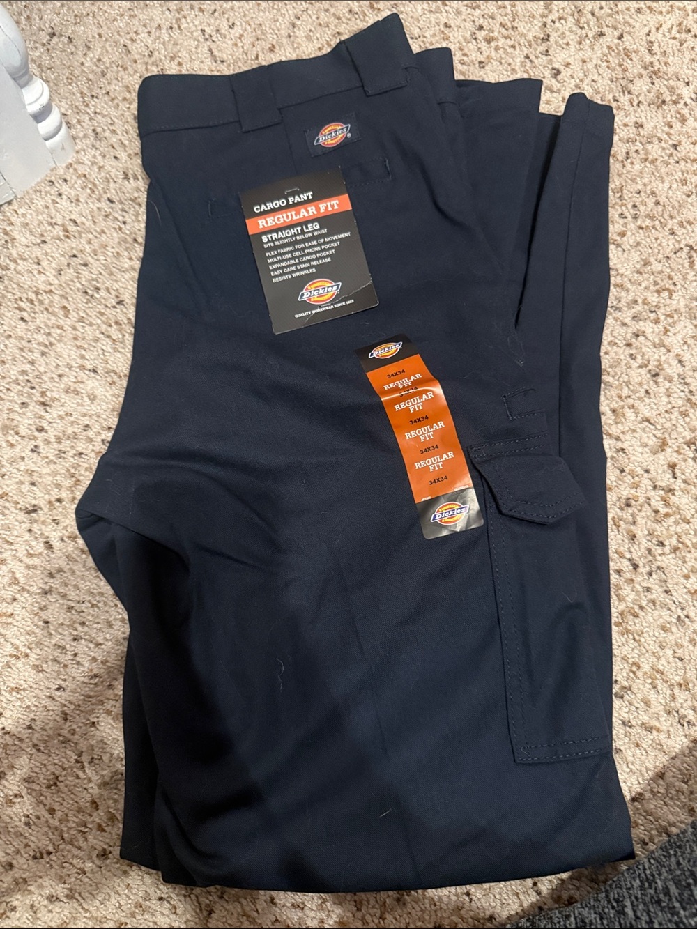 Dickies Men’s Regular Fit Cargo Shorts - Navy Blue